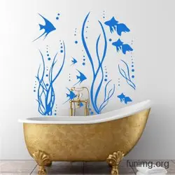 Дизайн трафаретов для ванной