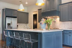 Blue Marble In The Kitchen Interior