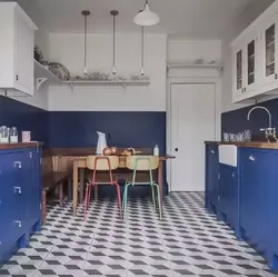 Blue Tiles Kitchen Photo