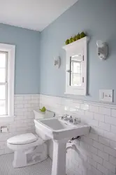 Half Wall Bathroom Design