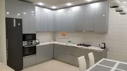 Kitchen with light plastic photo