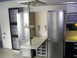 Два Холодильника На Кухне Фото