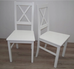 Wooden kitchen chairs with back photo