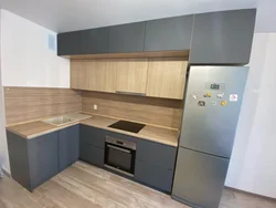 Two-level corner kitchen design