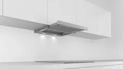 Fully built-in hood in the kitchen photo