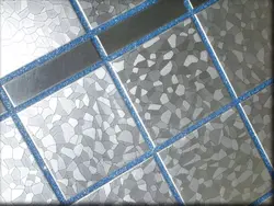 Bathroom tile grout design