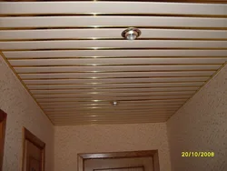 Photo Of Slatted Ceilings In The Hallway