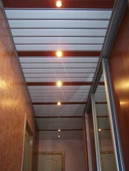 Photo of slatted ceilings in the hallway