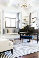 Пианино в гостиной фото