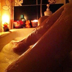 Photo In A Bathtub With Foam