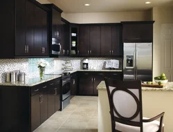 Brown corner kitchens photo