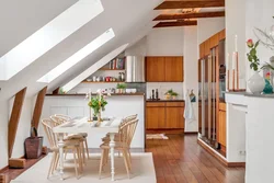 Photo Of A Kitchen In The Attic