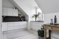 Photo of a kitchen in the attic