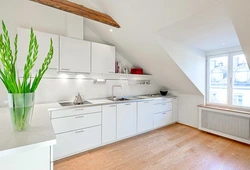 Photo of a kitchen in the attic