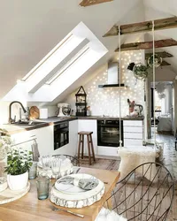 Photo Of A Kitchen In The Attic