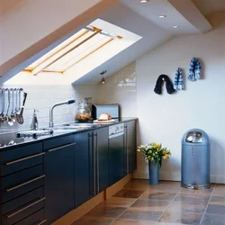 Photo Of A Kitchen In The Attic