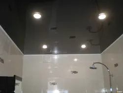 Black Ceiling In The Bath Photo
