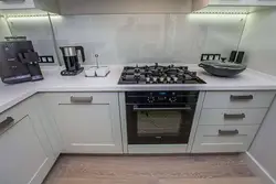 Built-in stove in the kitchen photo