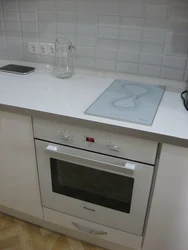 Built-in stove in the kitchen photo