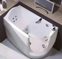 Сидячие ванны для маленьких ванных фото