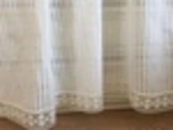 Linen tulle in the bedroom photo