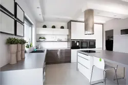 Kitchen With Round Hood Design