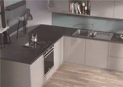 Cashmere gray egger in the kitchen interior