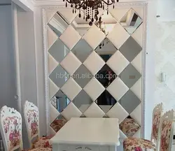 Mirror tiles on the wall in the kitchen photo