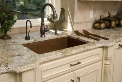 Granite kitchen countertop photo