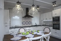 Chandelier In Provence Style For The Kitchen Photo