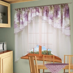Tulle curtains for the kitchen modern design