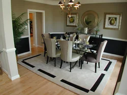 Carpet in the interior of the kitchen living room