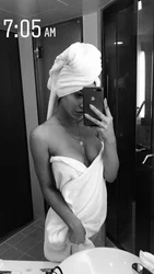 Photo after a bath in a towel