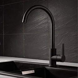 Kitchen faucet black photo