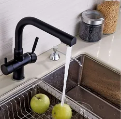 Kitchen Faucet Black Photo