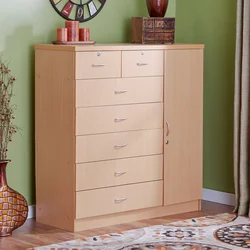 Wardrobe Chest Of Drawers For Linen And Clothes In The Bedroom Photo