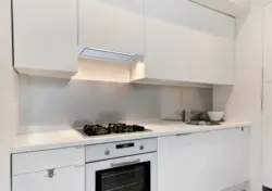 Fully built-in hood in the kitchen interior