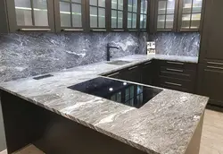 Acrylic stone countertop for kitchen photo