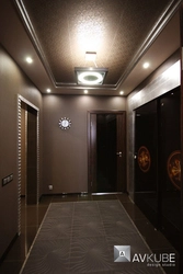 Hallway With Brown Ceiling Photo