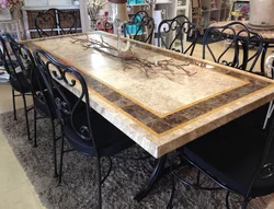 Marble Table For Kitchen Photo