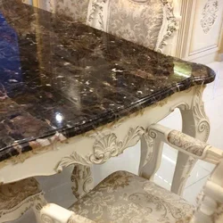 Marble table for kitchen photo