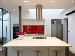 Kitchens with chimney hood design