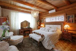 Дизайн спальни в русском стиле