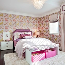 Wallpaper Design For Girls Bedroom