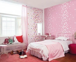 Wallpaper design for girls bedroom