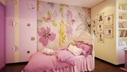 Wallpaper design for girls bedroom