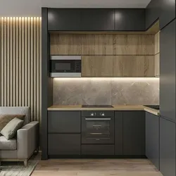 Gray-Brown Color In The Kitchen Interior