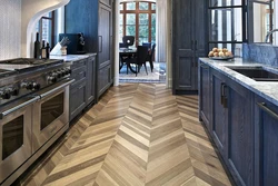 Kitchen With Wood Floor Interior