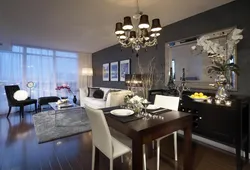 Chandelier for the kitchen living room in a modern style photo