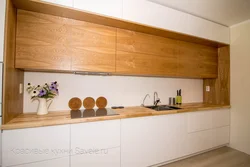 Photo Of Kitchen Wood-Effect Countertop And Facade